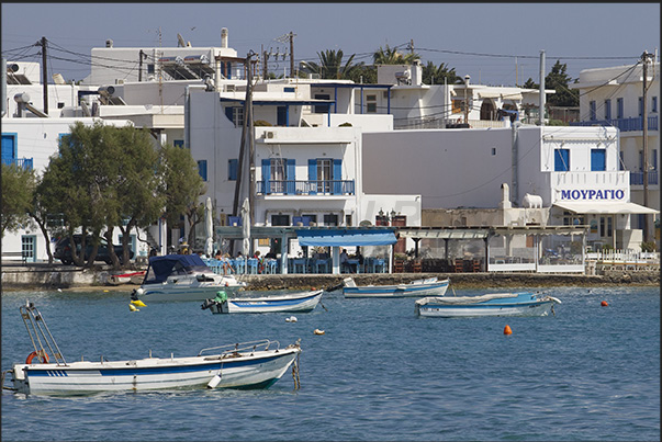 Small port of the village of Aliki on the southwest coast of the island