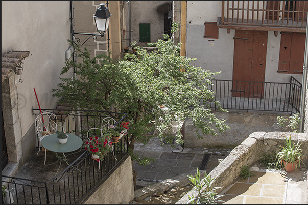 The intricate maze of alleys in the village