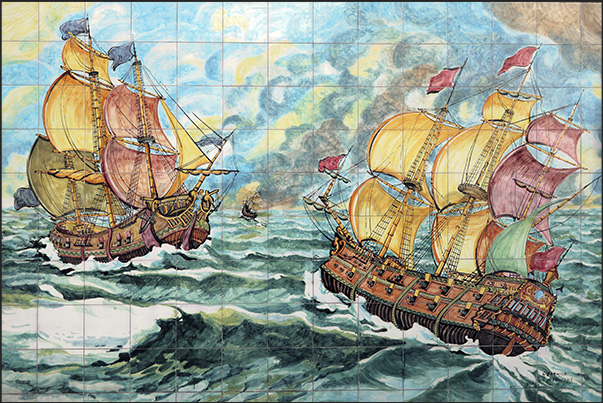 In the streets of the town of Vietri local history and culture are displayed in ceramic murals