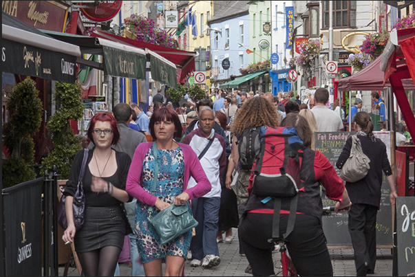 Galway. The streets of the city center