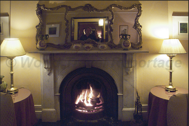 Lough Inagh Lodge, near Recess. Atmosphere calm and relaxed evenings around the fireplace talking of fishing