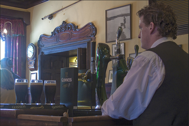 The pub of Ballynahich Cashel near Cashel, a popular spot among the fishermen who frequent the rivers near Newport.