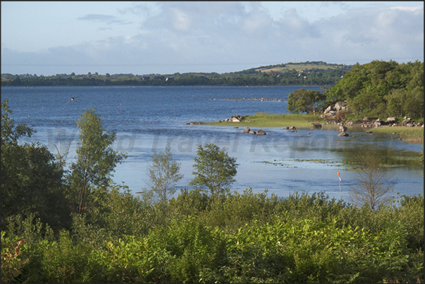 The lagoons of Pontoon Bridge in County Mayo on the west coast of Ireland