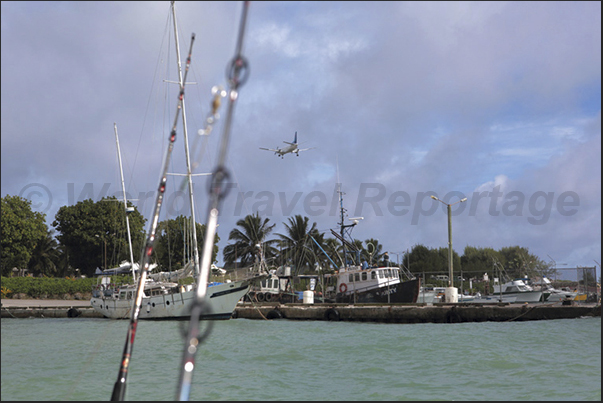 The area of fishermen in the port of Avarua