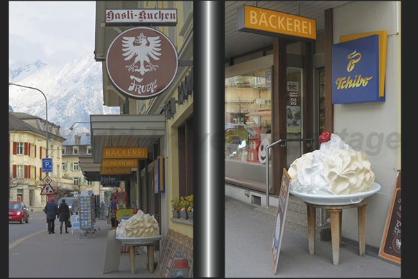 Meiringen town. The Birthplace of the Meringue