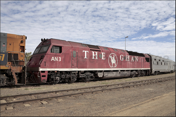The Ghan, hystorical railway that connects Darwin with Adelaide acros the central desert