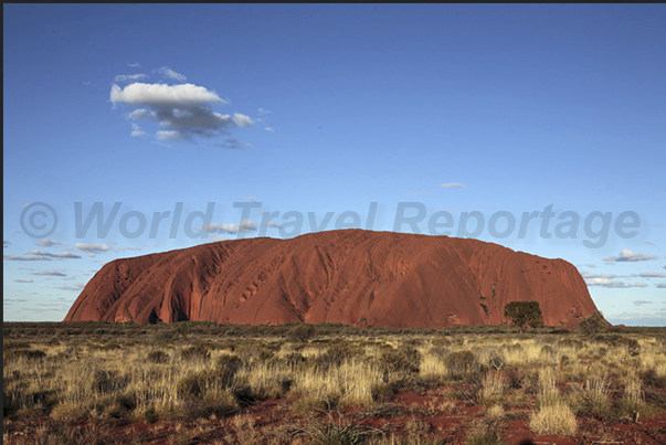 Uluru, the sacred mountain for Aboriginal people