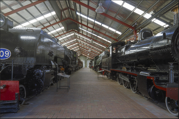 Adelaide. The most important museum of trains in Australia