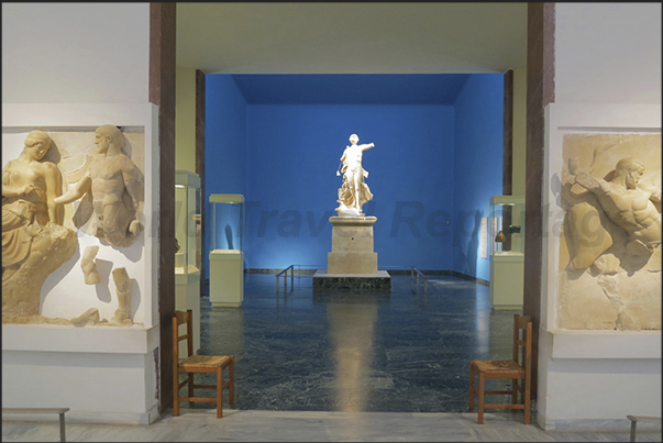 Archaeological Museum of Olympia. The statue of Nike, one of the most important statues of the museum