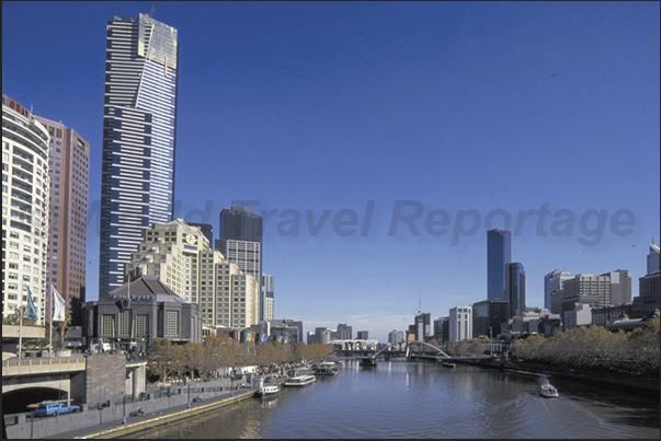 Yarra River. Meeting place of the inhabitants of Melbourne