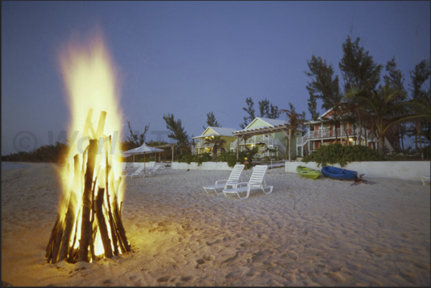 Grilled lobster on the beach, one of the evening events in the villages of the island
