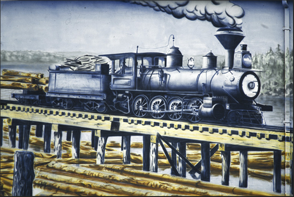 Between 1880 and 1900 it develops an important rail network used primarily for the timber industry