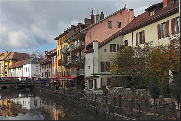 Bridges and canals like Venice, only that the city of Annecy is 450 m on the sea level