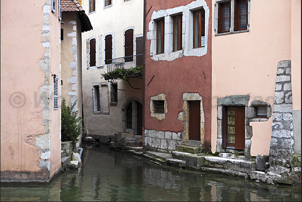 In the old town, bridges and canals reminiscent of Venice