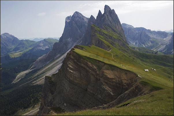 Panorama from the summit of Mount Seceda