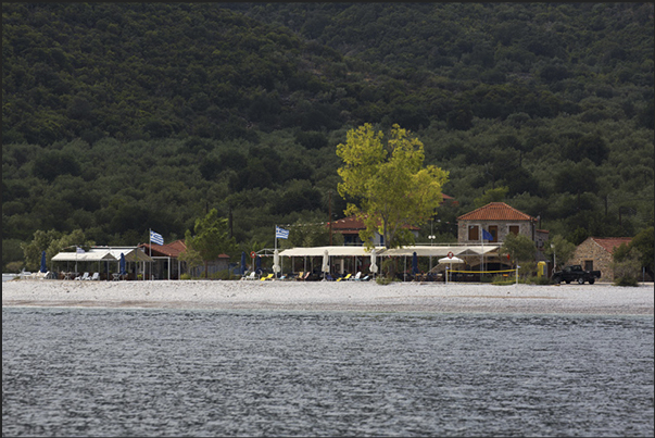 Restaurant on the beach of Fokianos Bay
