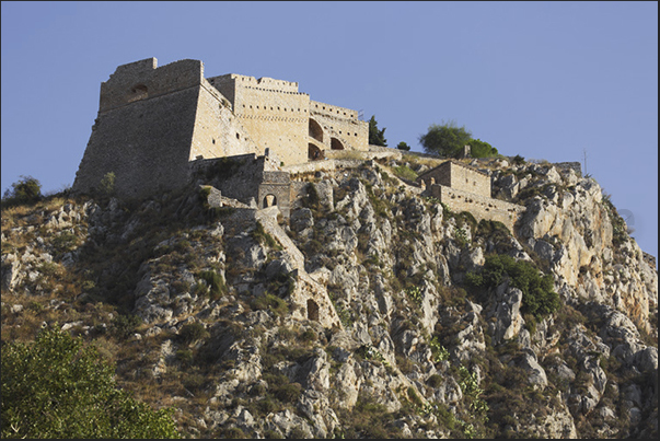 The Venetian castle built on the hill overlooking the town of Nafplio