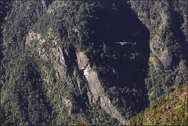 Approach to Lukla airport