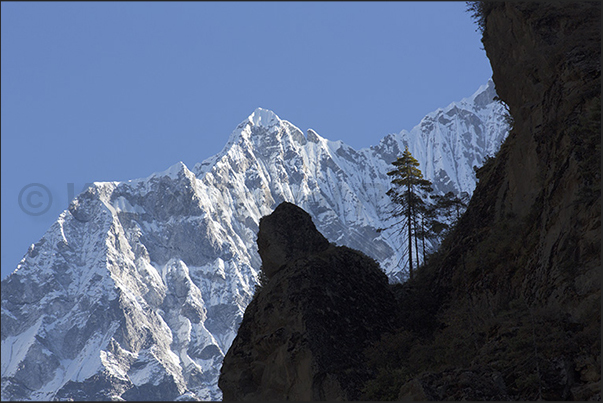 Slopes of Mount Kusum Khangkaru (6370 m)