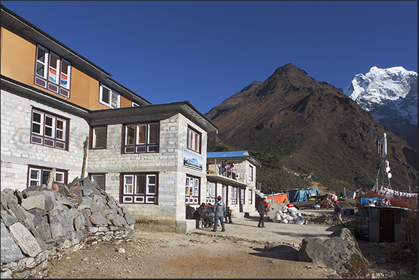 Village of Tengboche (3860 m). The hotel for the night