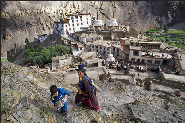 Lamayuru Monastery during the festival of dance. An event that takes place at 2nd and 5th month of the Tibetan lunar calendar