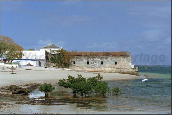 Old colonial structures located on the northeast coast of the island